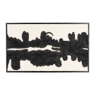 Dutchbone Samudra Schilderij - Wolvilt - 56 x 94 cm - 8718548074378