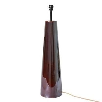 HKliving Cone Lampenvoet XL - Glossy Brown - 8718921054683