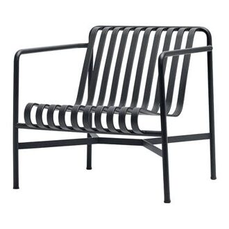 HAY Palissade Lounge Chair Low - Antraciet - 5710441202349
