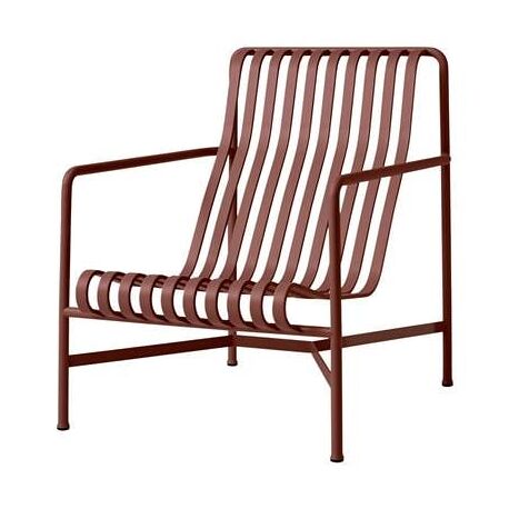 HAY Palissade Lounge Chair High - Iron Red - 5710441317777
