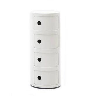 Kartell Componibili Kast - 4 Modules - Wit - 8058967250978