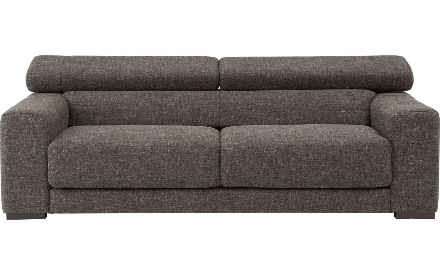 Goossens Bank Nora donkergrijs, stof, 2,5-zits, stijlvol landelijk - 8718823029567