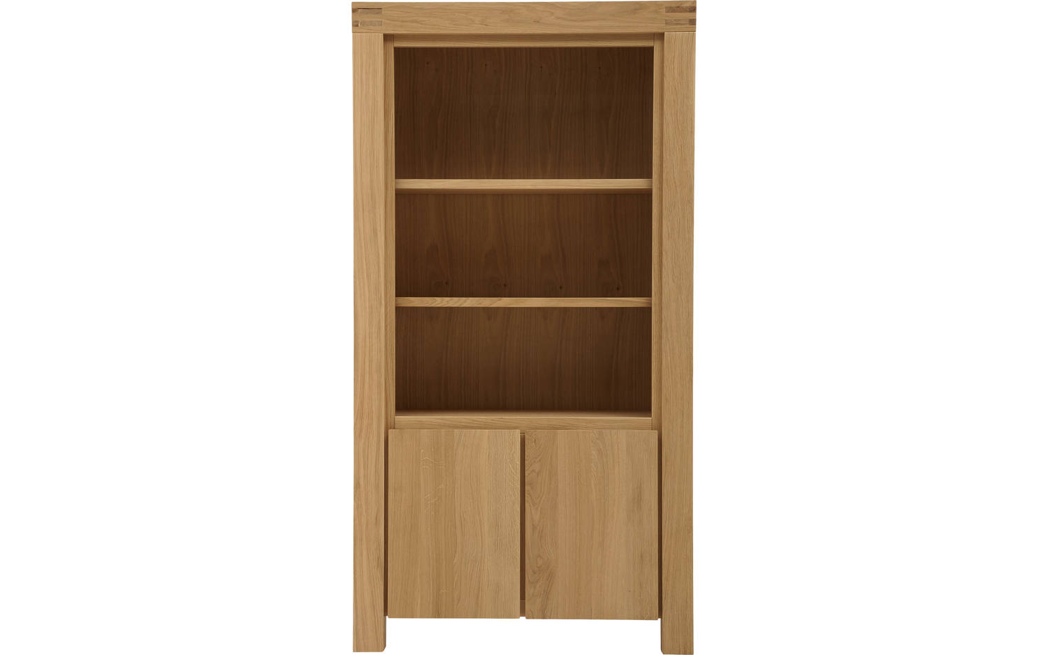 Goossens Boekenkast Clear, 100 cm breed, 2 deuren, 3 open vakken