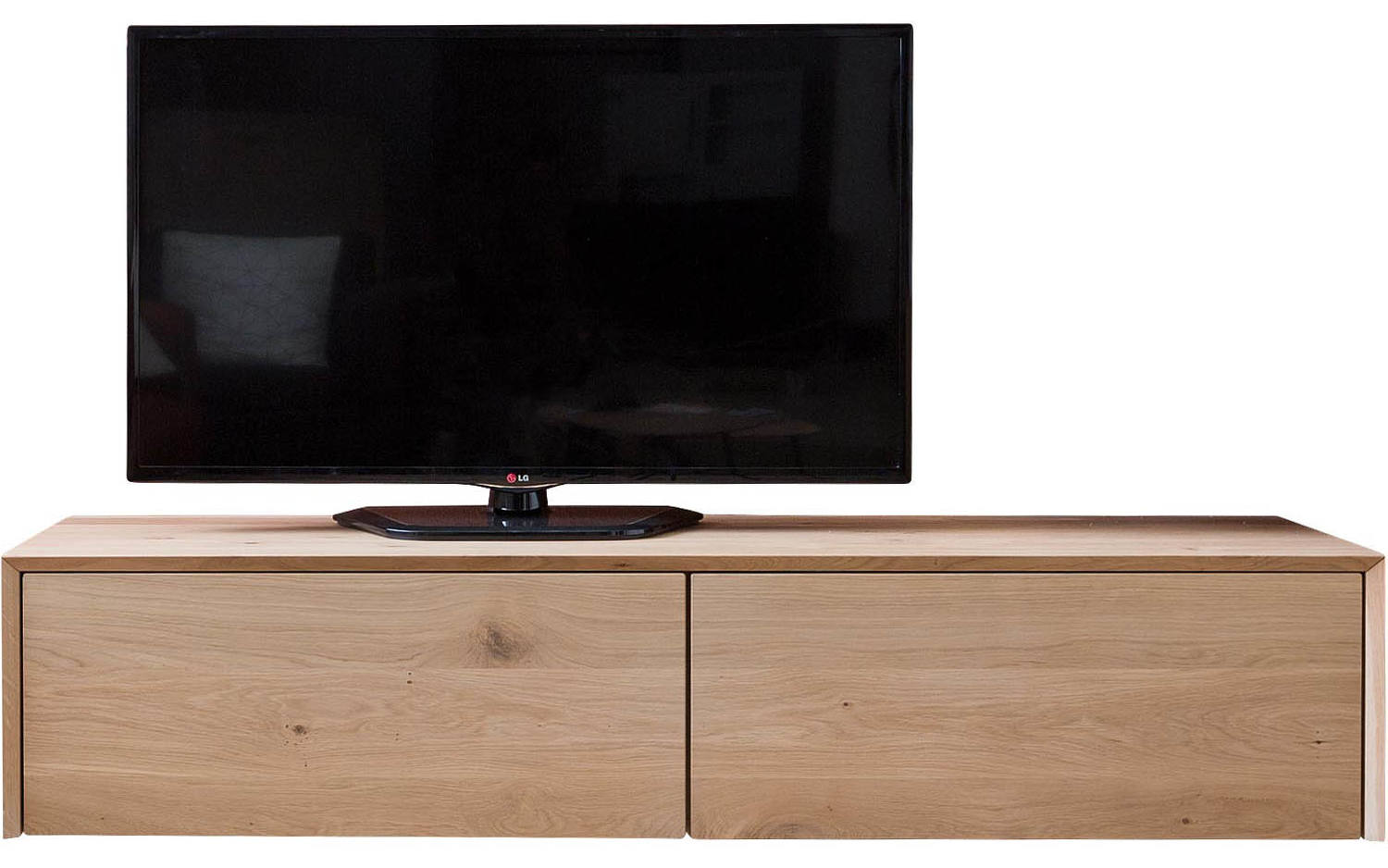 Goossens Tv Meubel Luuk, 2 kleppen zonder kabeldoorvoer in bovenblad - 8718823041170