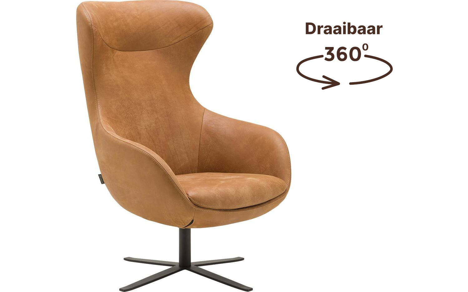 Goossens Draaifauteuil Long Beach, Draaifauteuil - 8718823031263