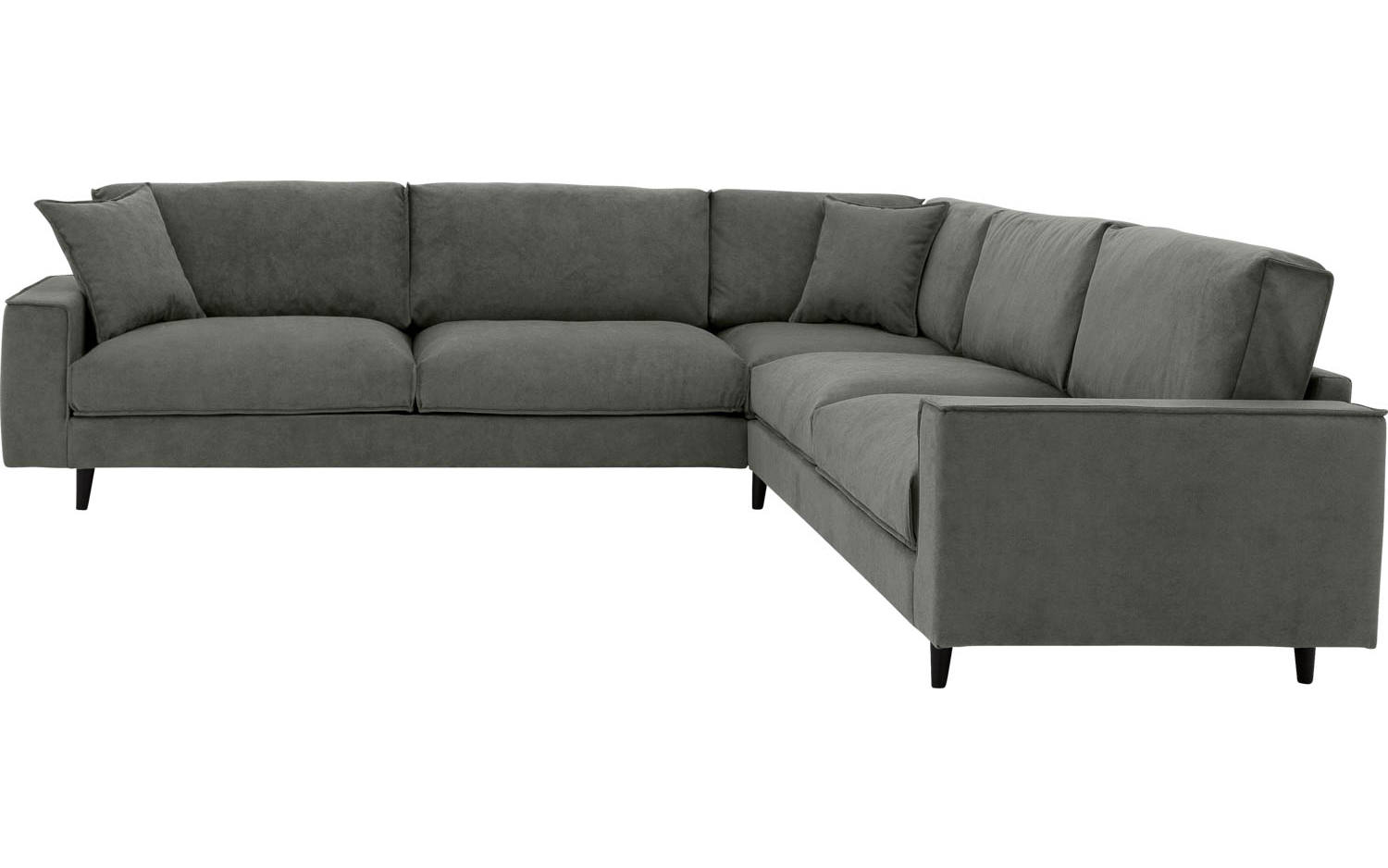 Goossens Bank Jonas grijs, stof, 3,5-zits, urban industrieel - 8718823067736