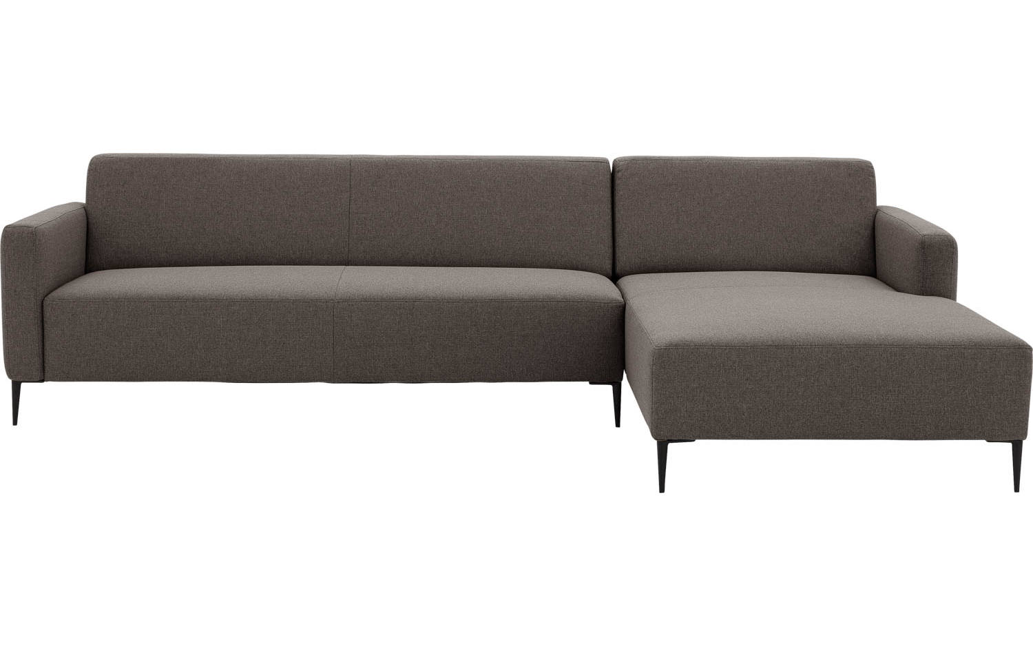 Goossens Bank Key West bruin, stof, 3-zits, modern design - 8718823260991