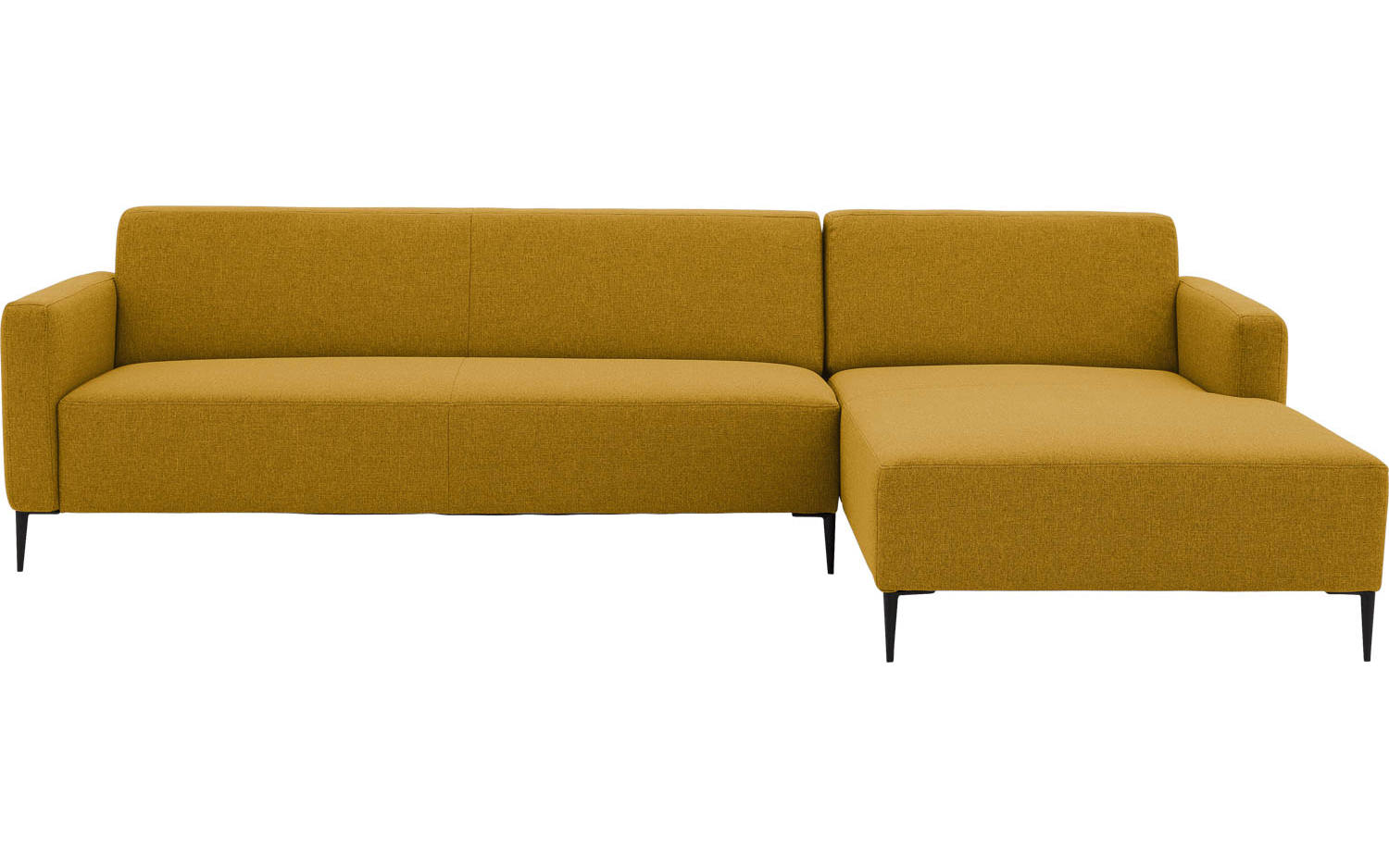 Goossens Bank Key West geel, stof, 3-zits, modern design - 8718823261004