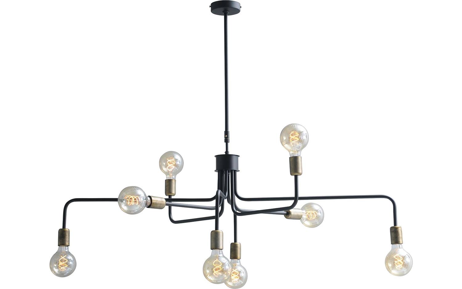 Goossens Hanglamp Lauren, Hanglamp met 8 lichtpunten