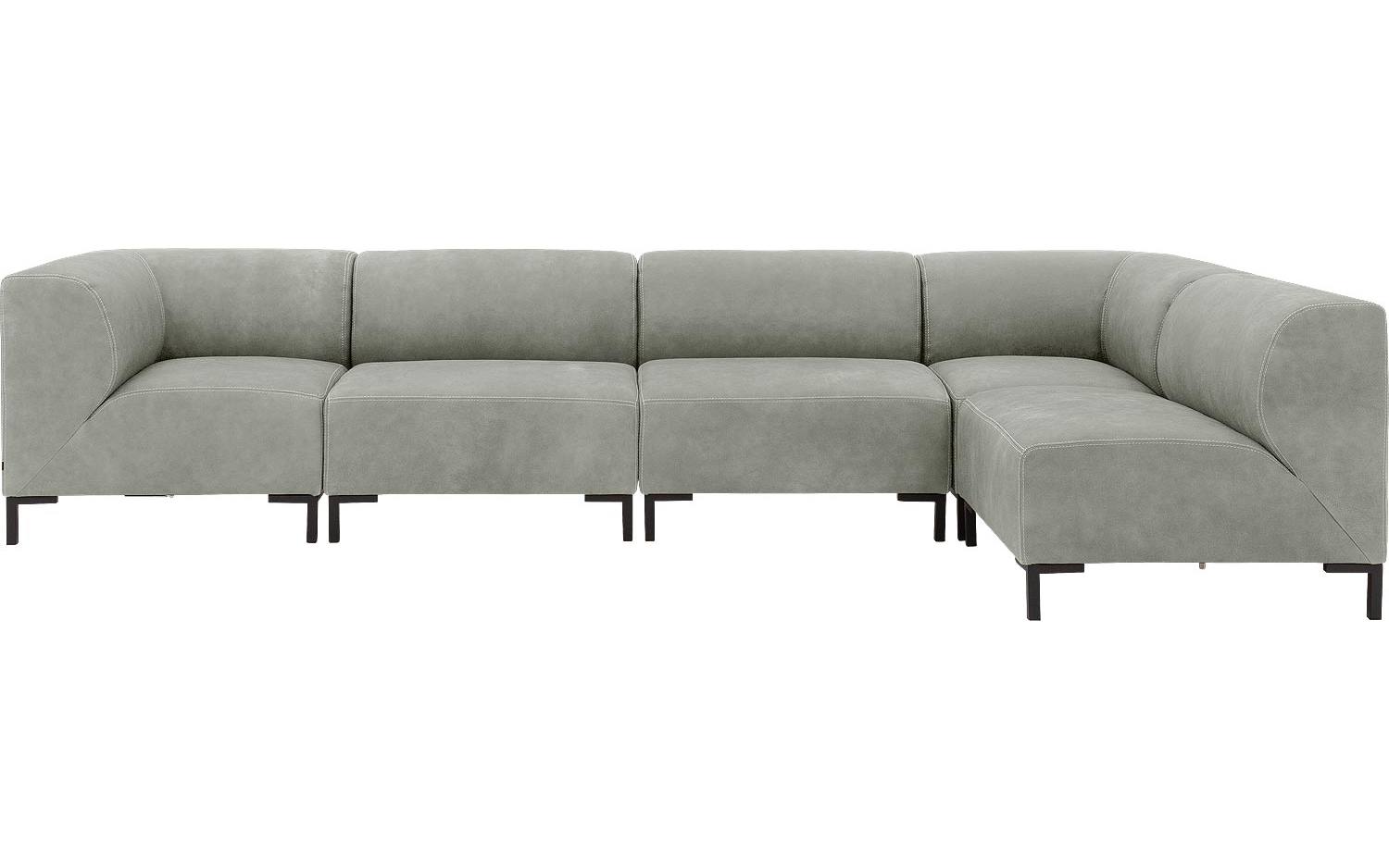 Goossens Excellent Hoekbank Marshall groen, leer, 1,5-zits, urban industrieel - 8718823311853