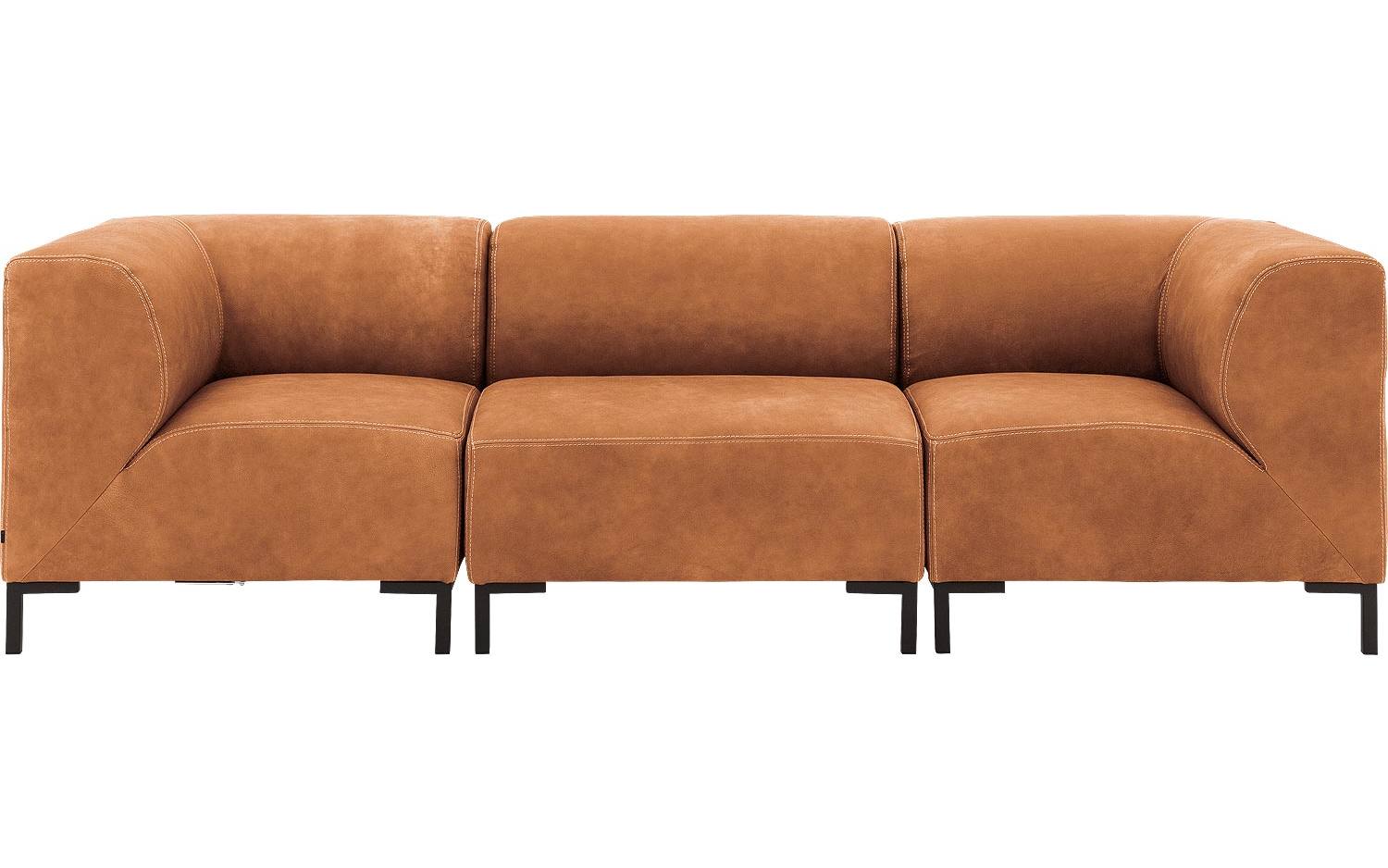 Goossens Excellent Bank Marshall cognac, leer, 1,5-zits, urban industrieel - 8718823311990