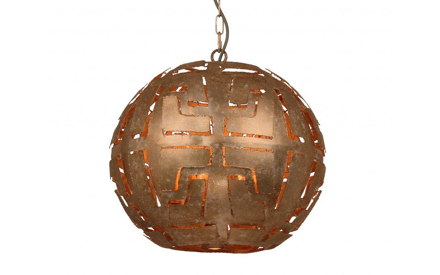 Goossens Excellent Hanglamp Cecile, Hanglamp bol met 6 lichtpunten + 1 led onderspot - 8718823311051