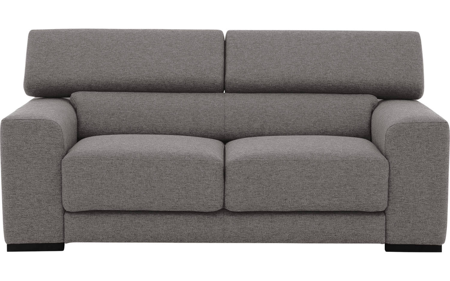 Goossens Bank Nora grijs, stof, 2-zits, stijlvol landelijk - 8718823075984