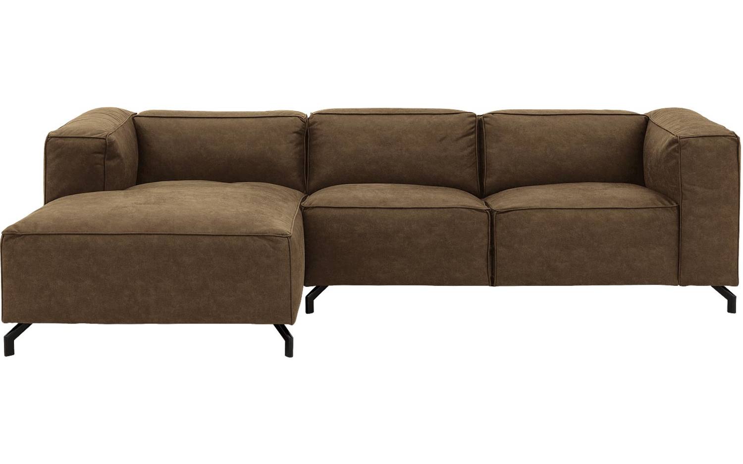 Goossens Bank Calvin groen, micro leer, 2,5-zits, modern design - 8718823263497