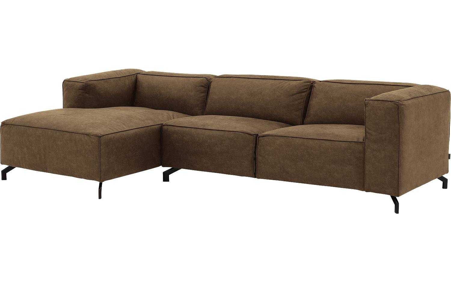 Goossens Bank Calvin groen, micro leer, 3-zits, modern design - 8718823068955