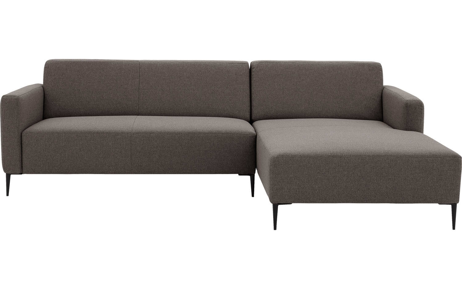 Goossens Bank Key West bruin, stof, 2,5-zits, modern design - 8718823260908