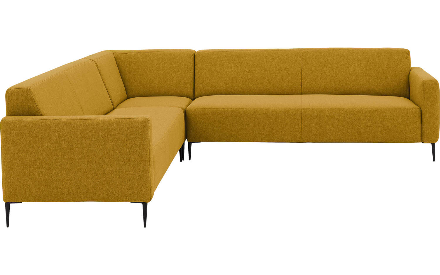 Goossens Bank Key West geel, stof, 3-zits, modern design - 8718823261349