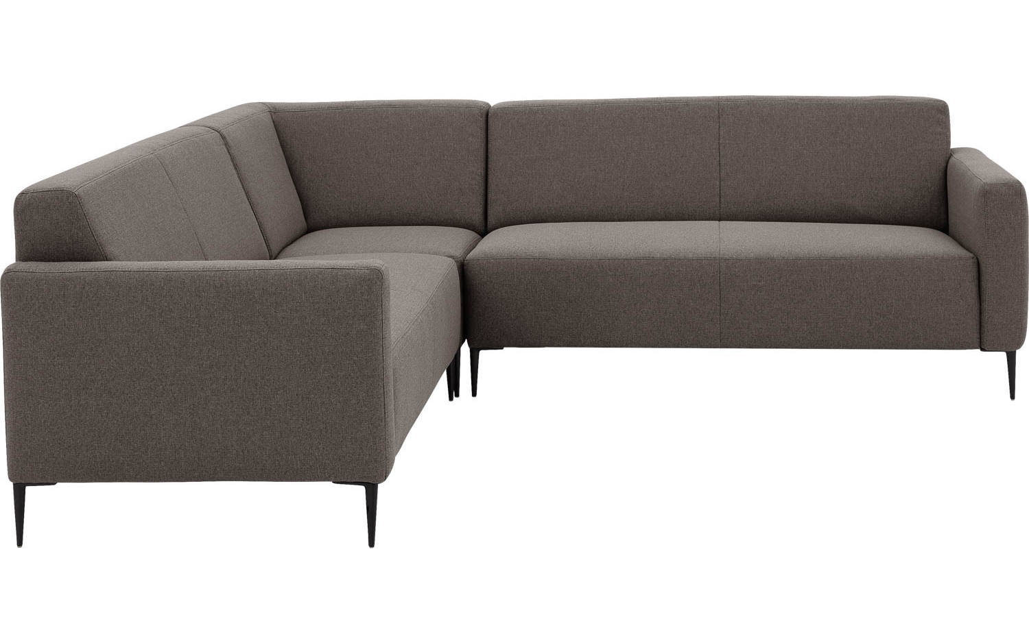 Goossens Bank Key West bruin, stof, 2,5-zits, modern design - 8718823261264