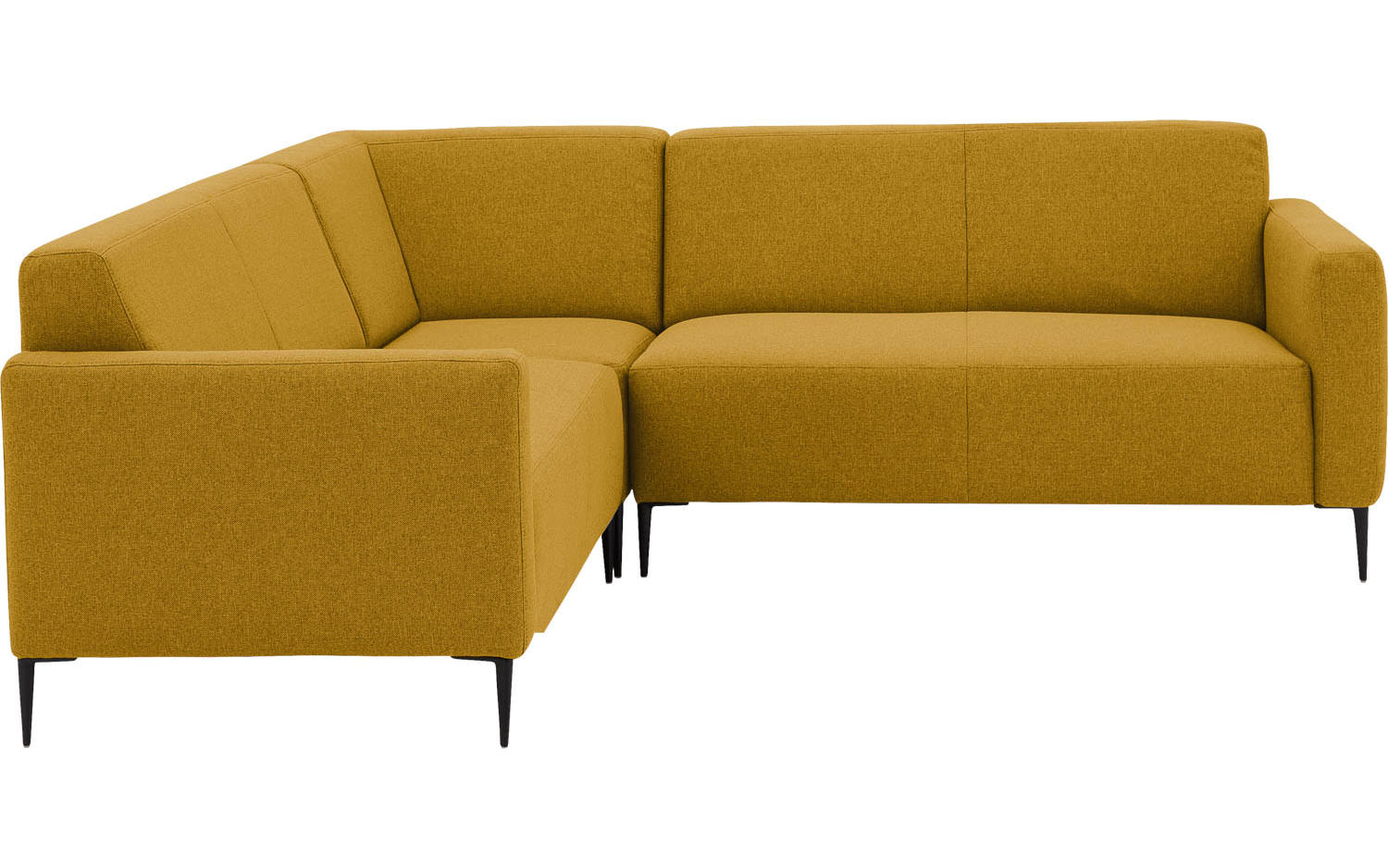 Goossens Bank Key West geel, stof, 2-zits, modern design - 8718823261189