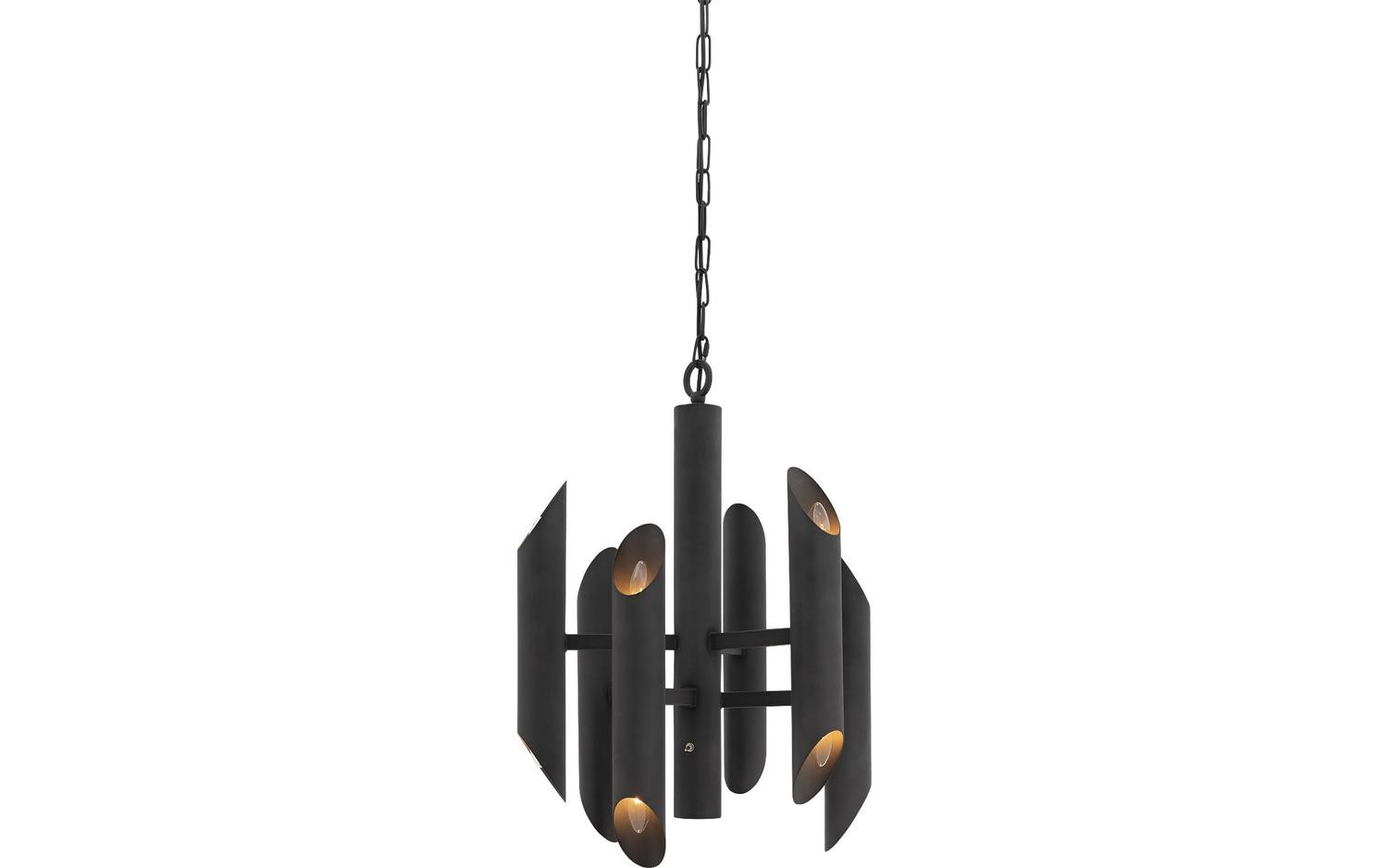 Goossens Excellent Hanglamp Liando, Hanglamp rond met 12 lichtpunten + led onderspot - 8718823311020