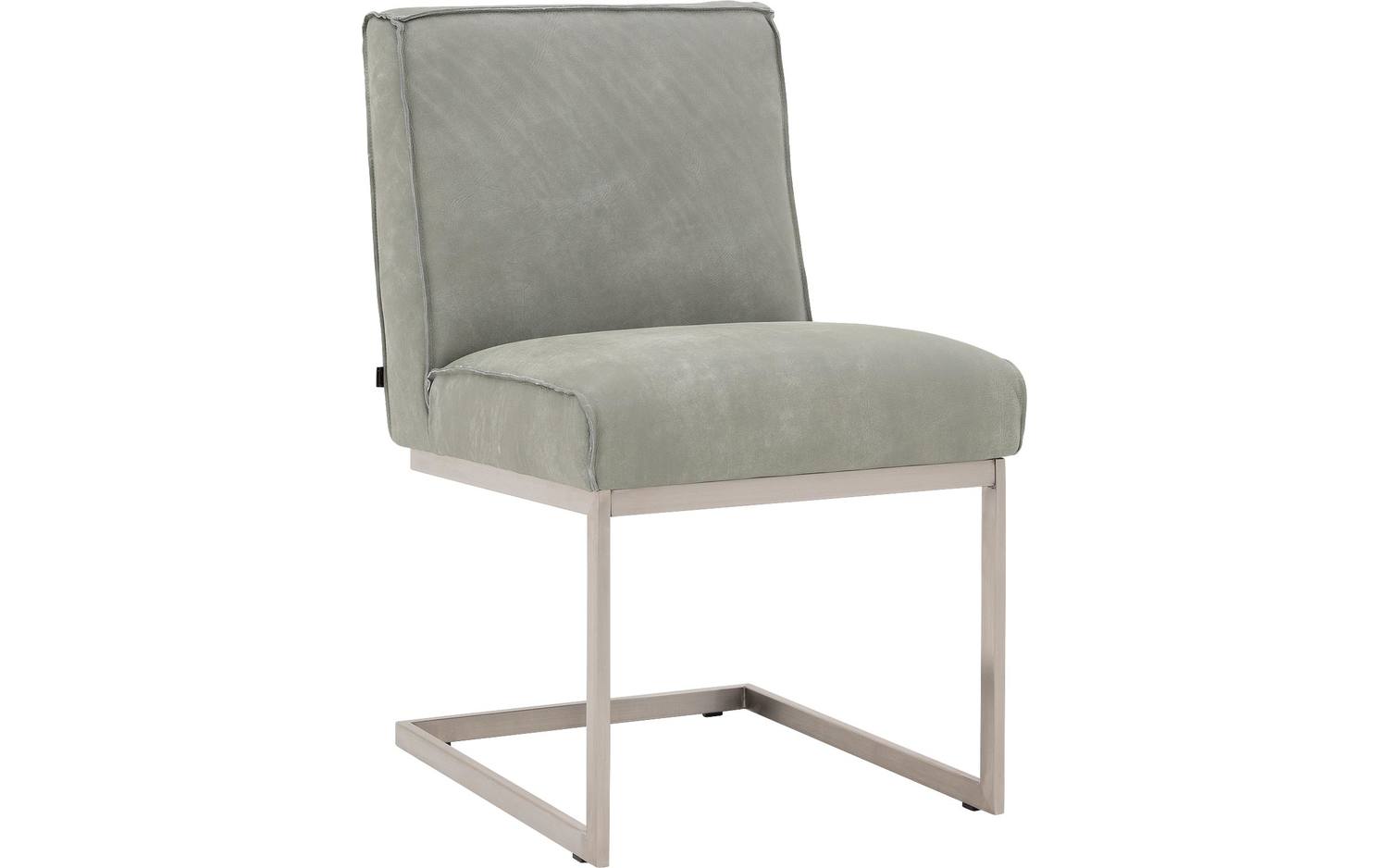 Goossens Excellent Eetkamerstoel Tom groen leer leuning, urban industrieel - 8718823230321