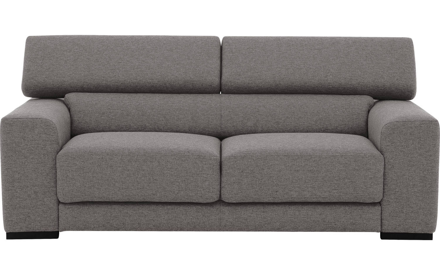 Goossens Bank Nora grijs, stof, 2,5-zits, stijlvol landelijk - 8718823076233