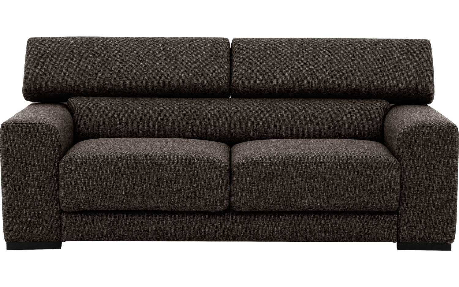 Goossens Bank Nora bruin, stof, 2,5-zits, stijlvol landelijk - 8718823076202