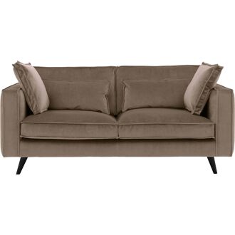 Goossens Bank Suite bruin, stof, 2,5-zits, elegant chic - 8718823075182