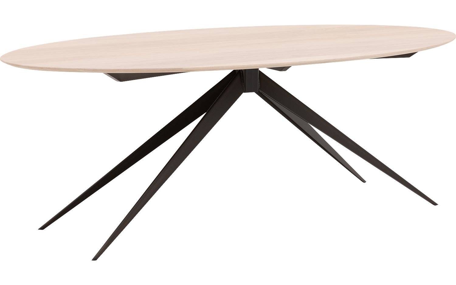 Goossens Excellent Eettafel Ferris, Ovaal 220 x 120 cm - 8718823148428