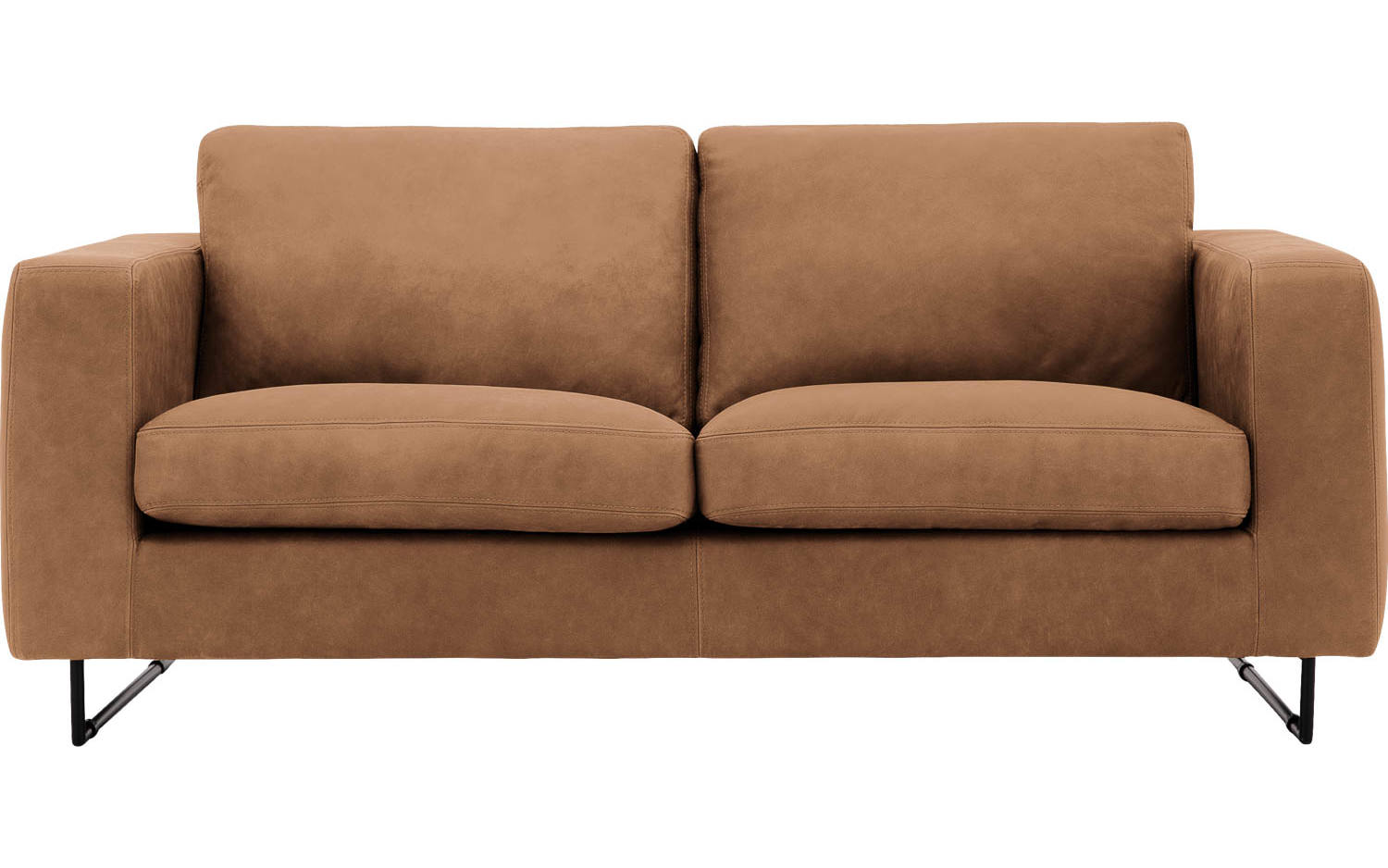 Goossens Excellent Bank Jovani bruin, leer, 2,5-zits, urban industrieel - 8718823079395