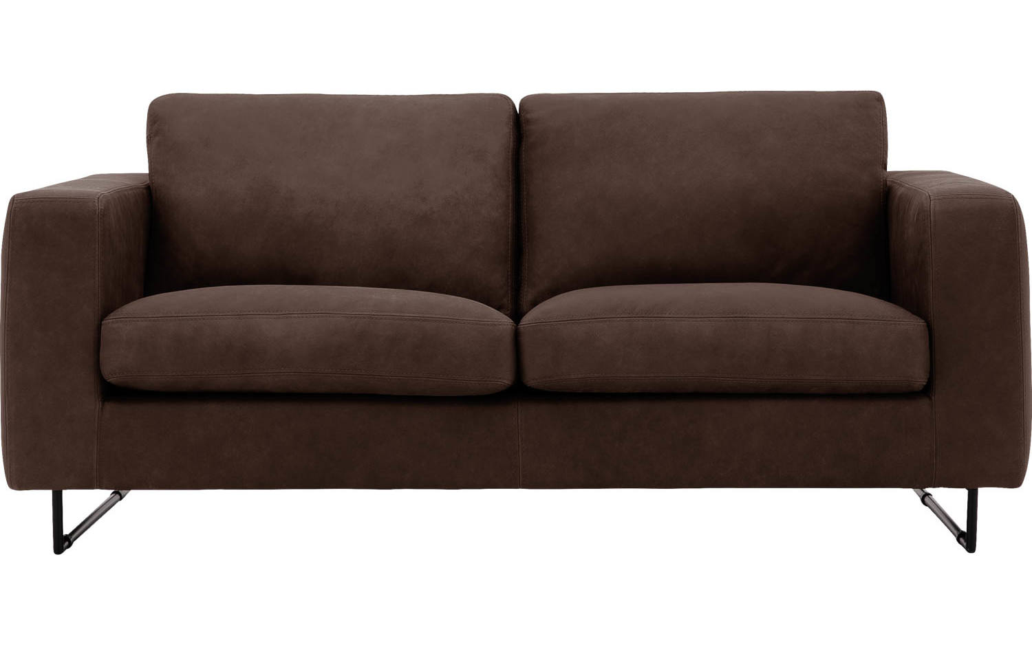 Goossens Excellent Bank Jovani bruin, leer, 2,5-zits, urban industrieel - 8718823079401