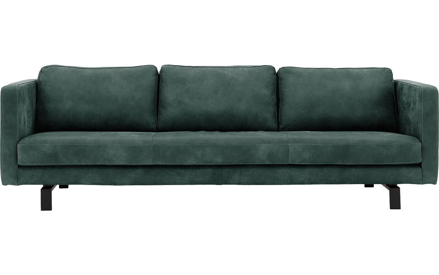 Goossens Excellent Bank Nuance groen, leer, 4-zits, urban industrieel - 8718823311303