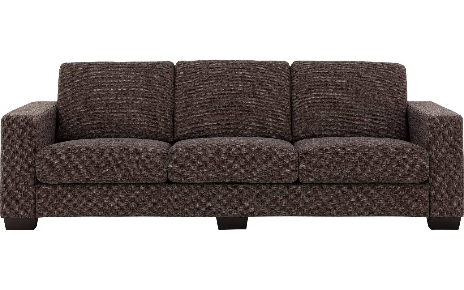 Goossens Bank N-joy Divana bruin, stof, 4-zits, stijlvol landelijk - 8718823312287