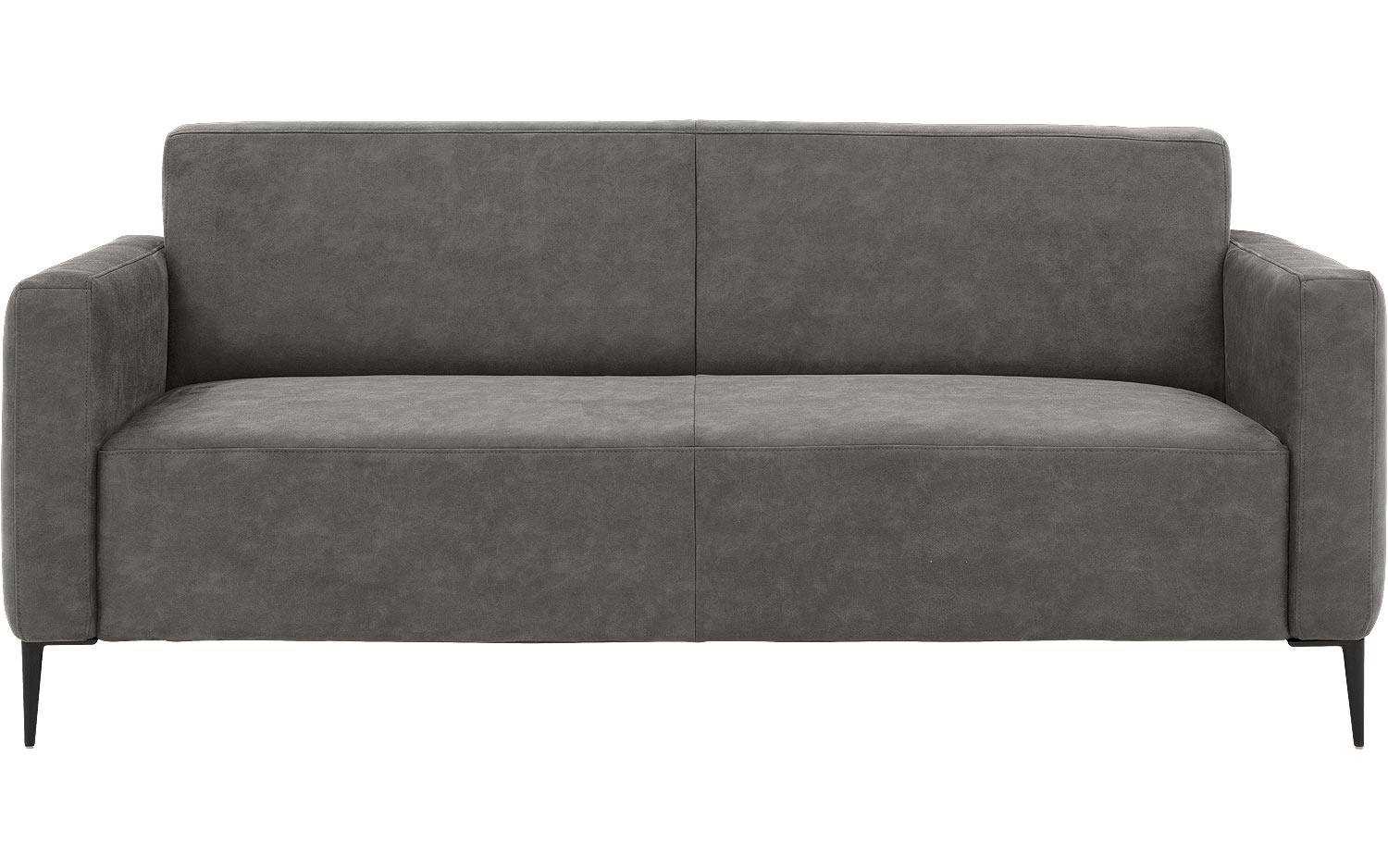 Goossens Bank Key West grijs, micro leer, 3-zits, modern design - 8718823122183