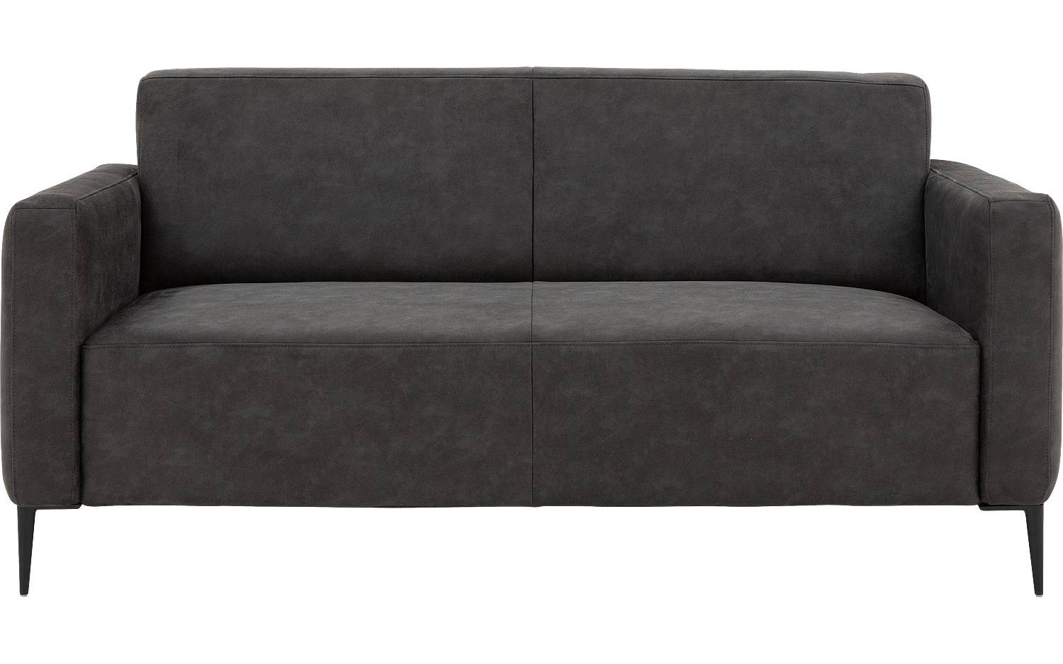 Goossens Bank Key West antraciet, micro leer, 2,5-zits, modern design - 8718823261356