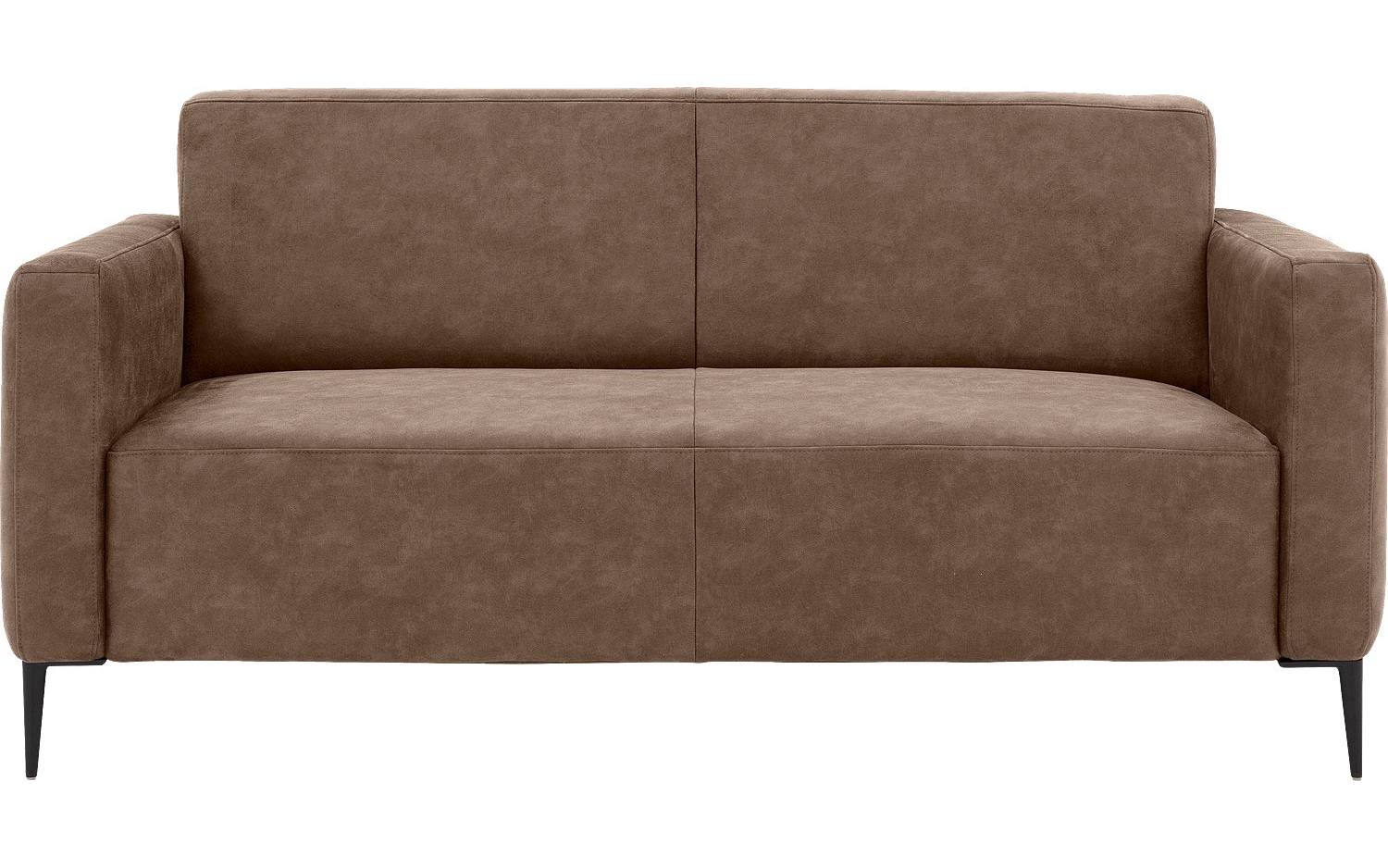 Goossens Bank Key West bruin, micro leer, 2,5-zits, modern design - 8718823122329