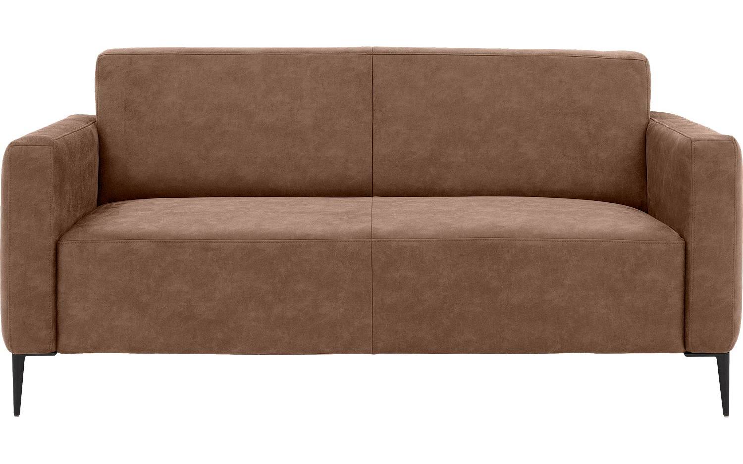Goossens Bank Key West bruin, micro leer, 2,5-zits, modern design - 8718823122336