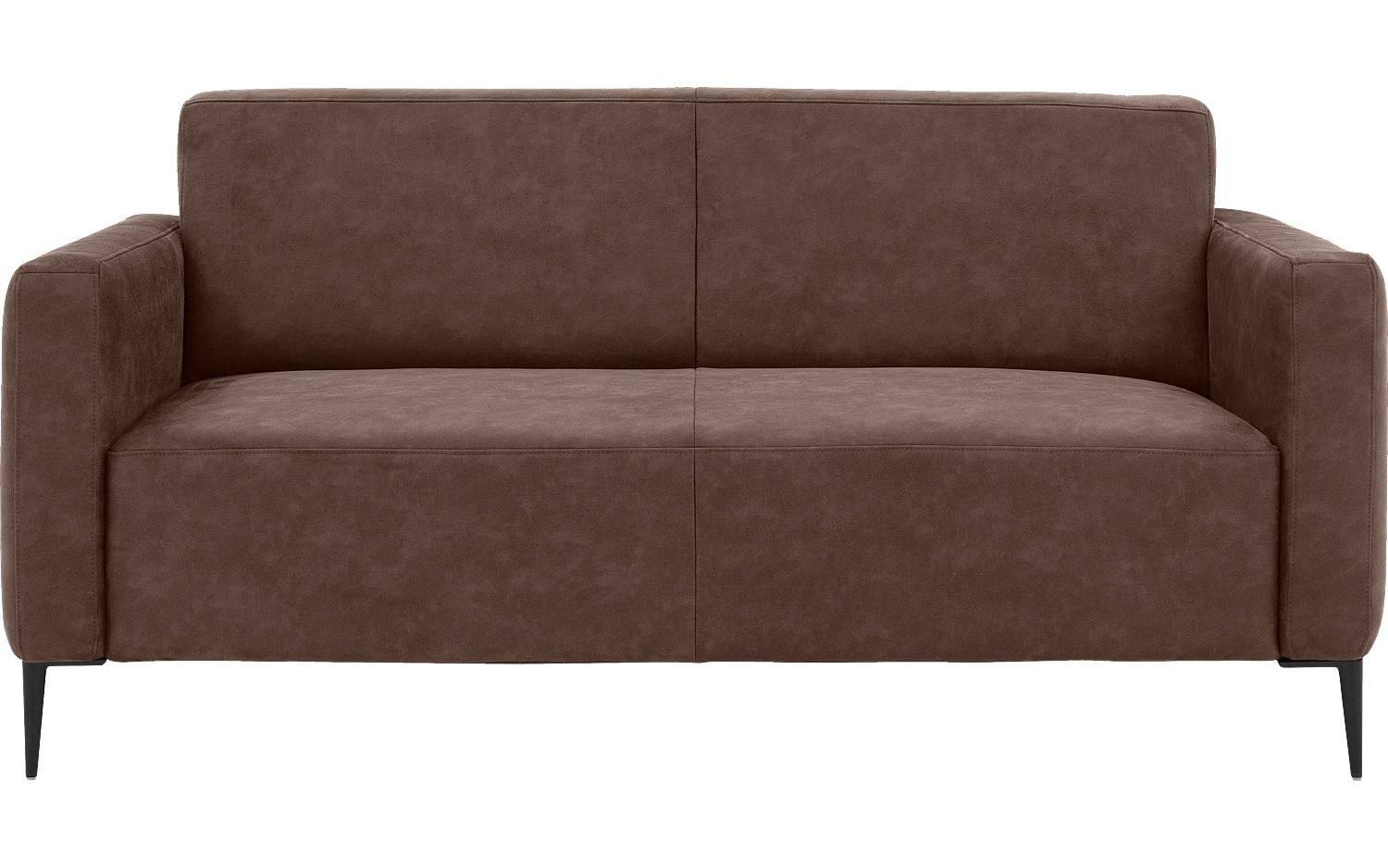 Goossens Bank Key West bruin, micro leer, 2,5-zits, modern design - 8718823122367