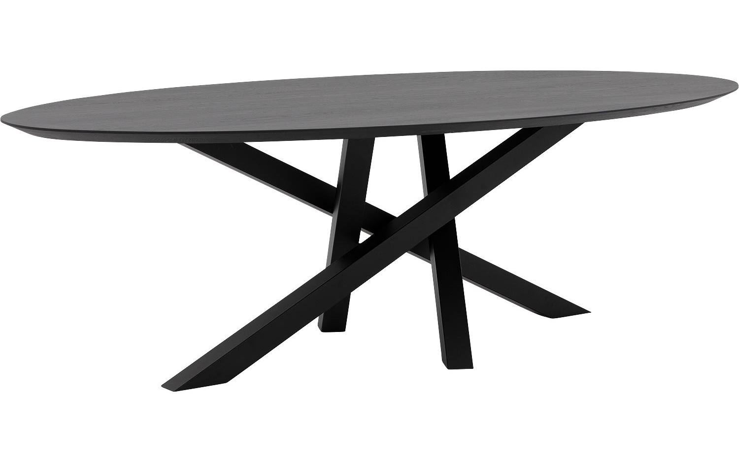 Goossens Excellent Eettafel Mente, Ovaal 220 x 120 cm - 8718823127287