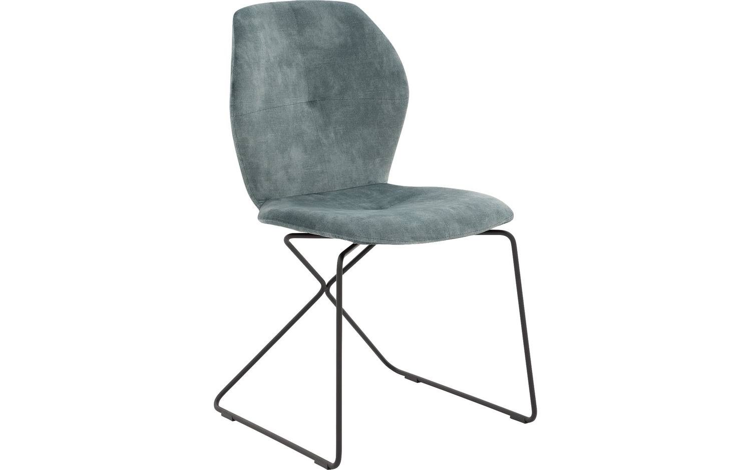 Goossens Excellent Eetkamerstoel Manzini groen velvet stof leuning, modern design - 8718823308419