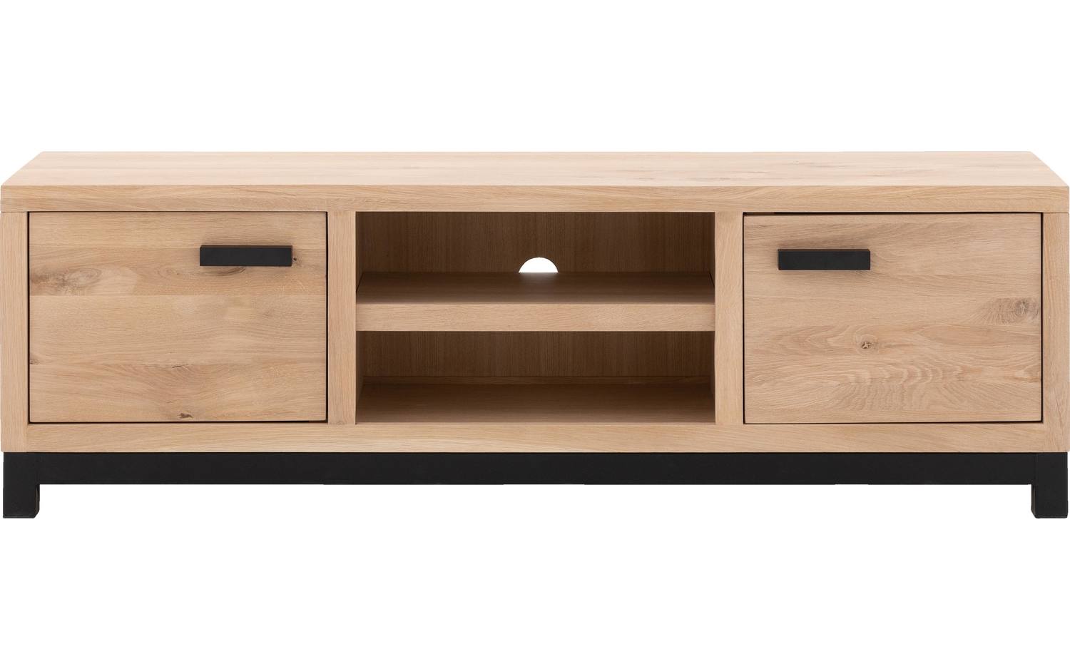 Goossens Tv Meubel Sans, 2 deuren 1 open vak 160 cm breed - 8718823114980