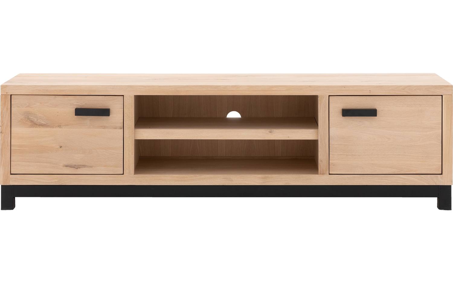 Goossens Tv Meubel Sans, 2 deuren 1 open vak 180 cm breed - 8718823114935