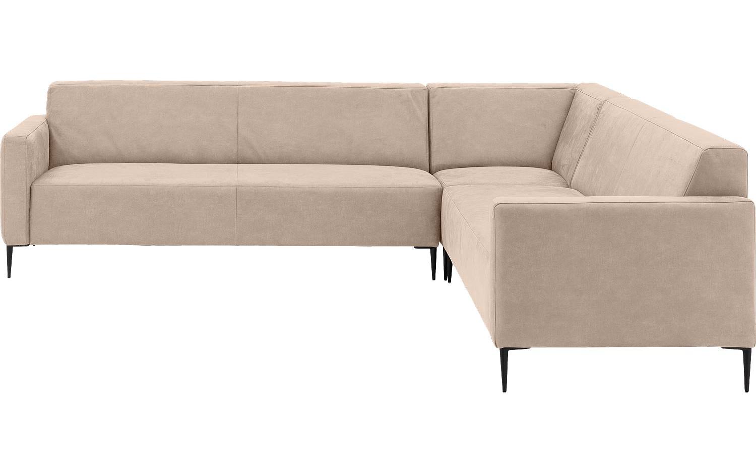 Goossens Bank Key West beige, micro leer, 3-zits, modern design - 8718823123494