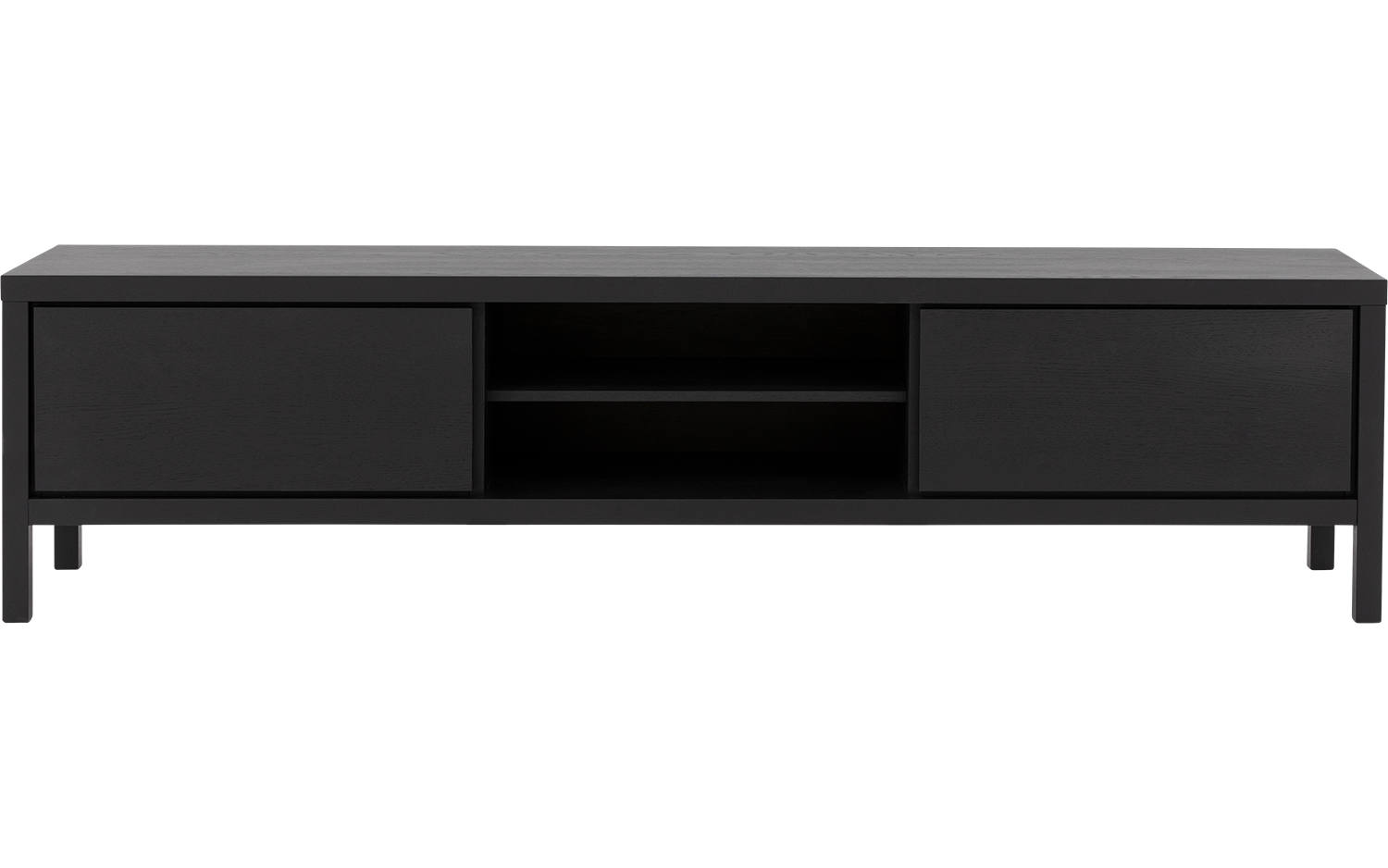 Goossens Excellent Tv Meubel Sira Line, 2 kleppen 2 open vakken 210 cm breed - 8718823333794