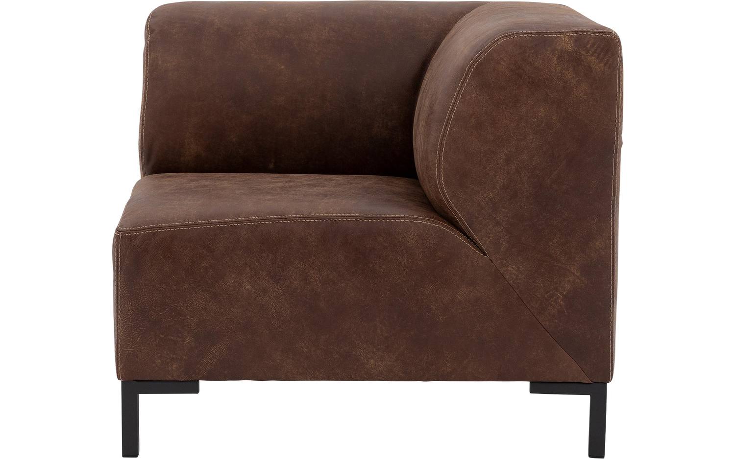 Goossens Excellent Modulaire Bank Marshall bruin, leer, urban industrieel - 8718823312386