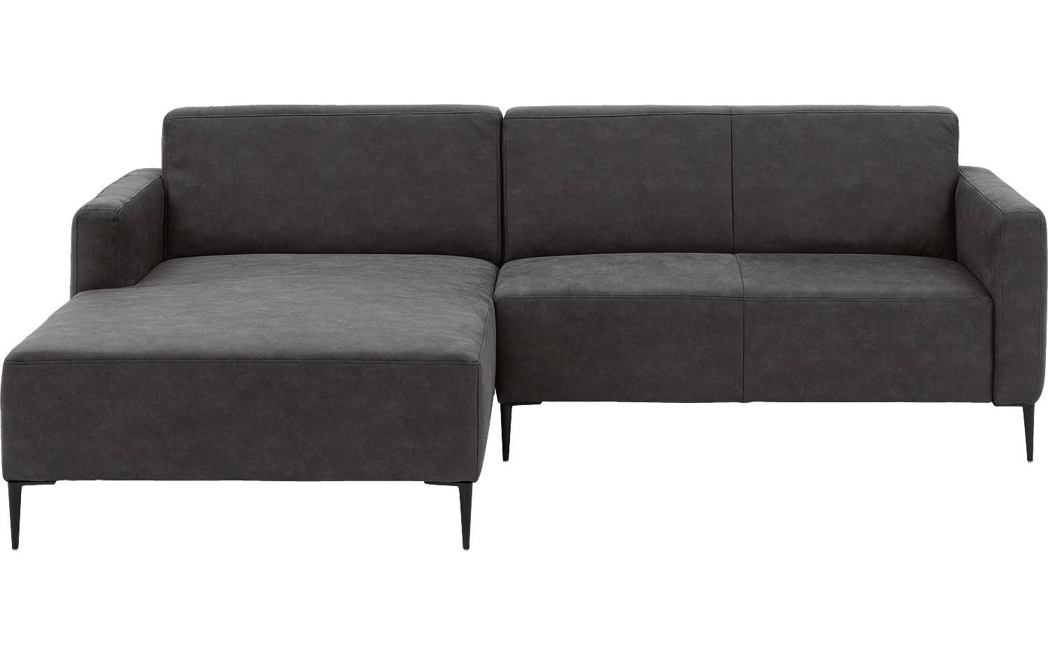 Goossens Bank Key West antraciet, micro leer, 2-zits, modern design - 8718823122459