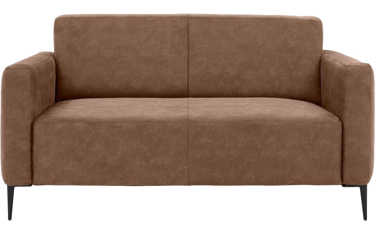 Goossens Bank Key West bruin, micro leer, 2-zits, modern design - 8718823122282