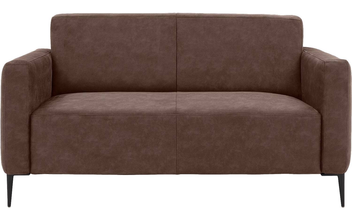 Goossens Bank Key West bruin, micro leer, 2-zits, modern design - 8718823122251