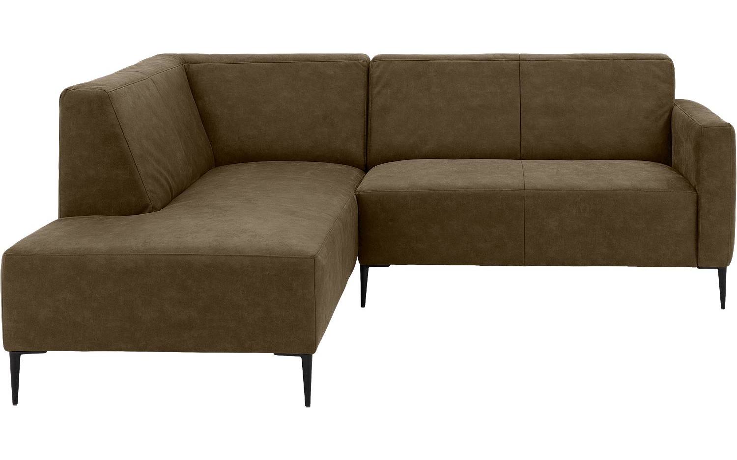 Goossens Bank Key West groen, micro leer, 2-zits, modern design met ligelement links - 8718823122060