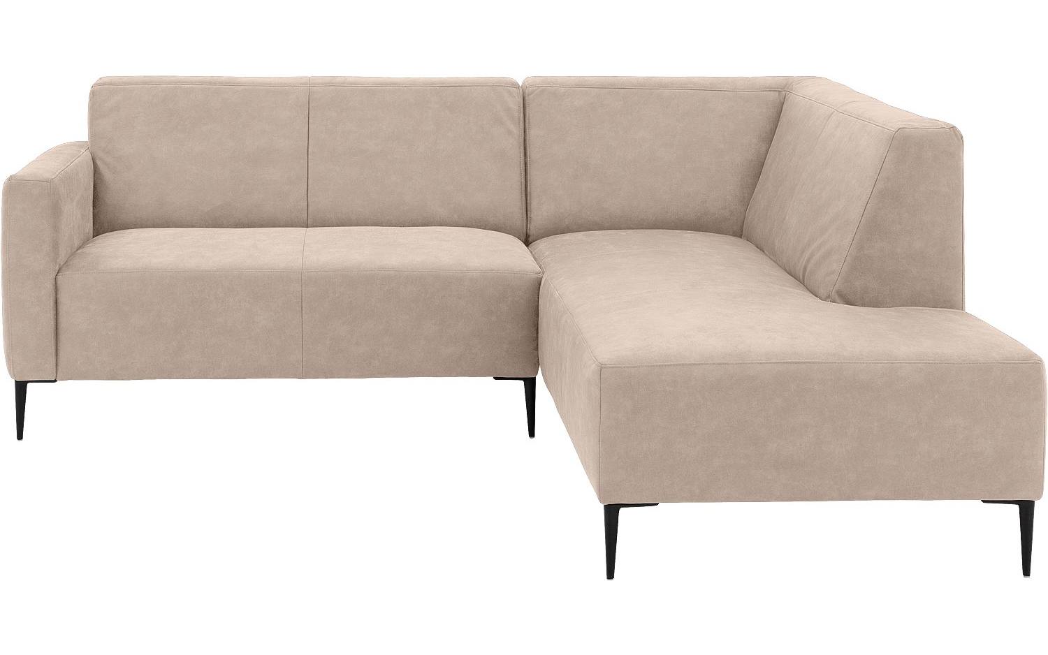 Goossens Bank Key West beige, micro leer, 2-zits, modern design met ligelement rechts - 8718823121926